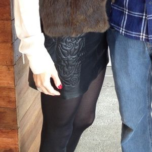 Zara Sheep Leather Skirt